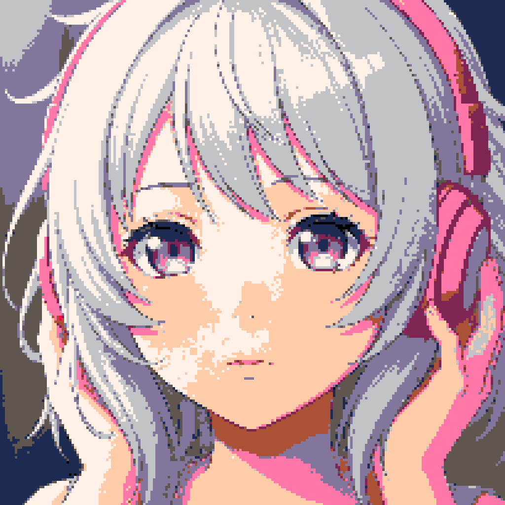 Anime Girl Pixelized